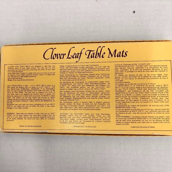 Clover Leaf Cork Coasters w/Box LCC61 Made in England Don Vaughan Landscapes VTG - Picture 6 of 6